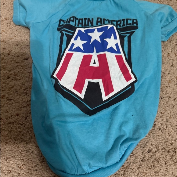 Marvel Captain America Dog Tee - Blue, Red, White, Black - Picture 1 of 1